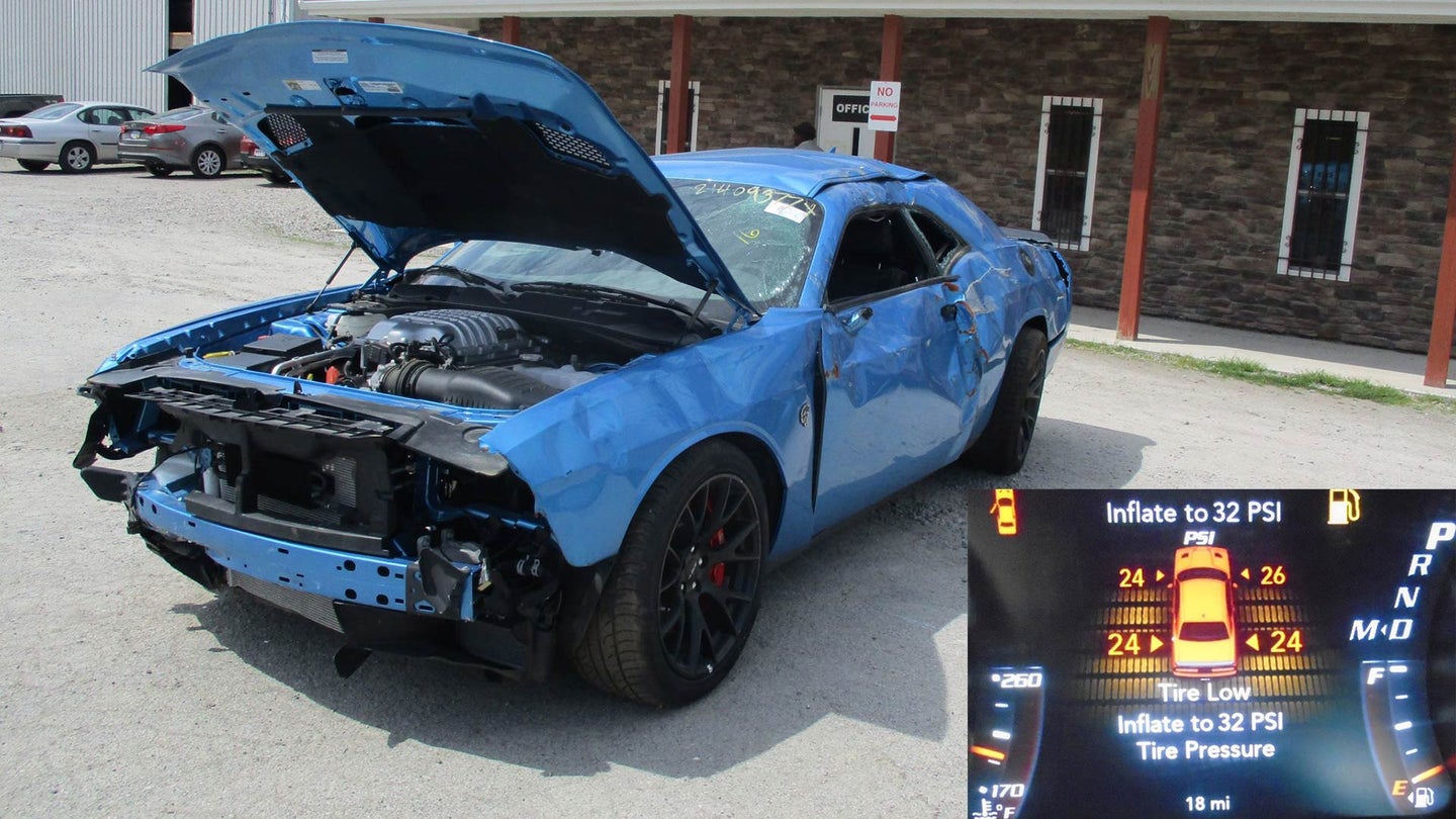 How Much Would You Pay for a ‘Totaled’ Dodge Challenger Hellcat?