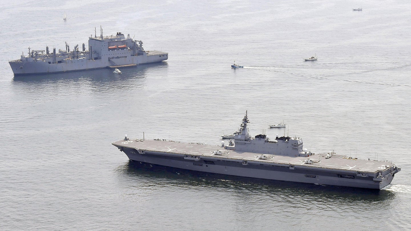 Japan&#8217;s Biggest Helicopter Carrier To Provide Escort For US Supply Ship