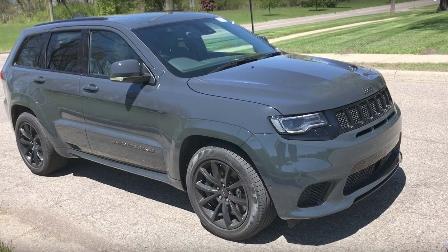 New Video Shows YouTuber Driving 707 Horsepower Jeep Grand Cherokee Trackhawk