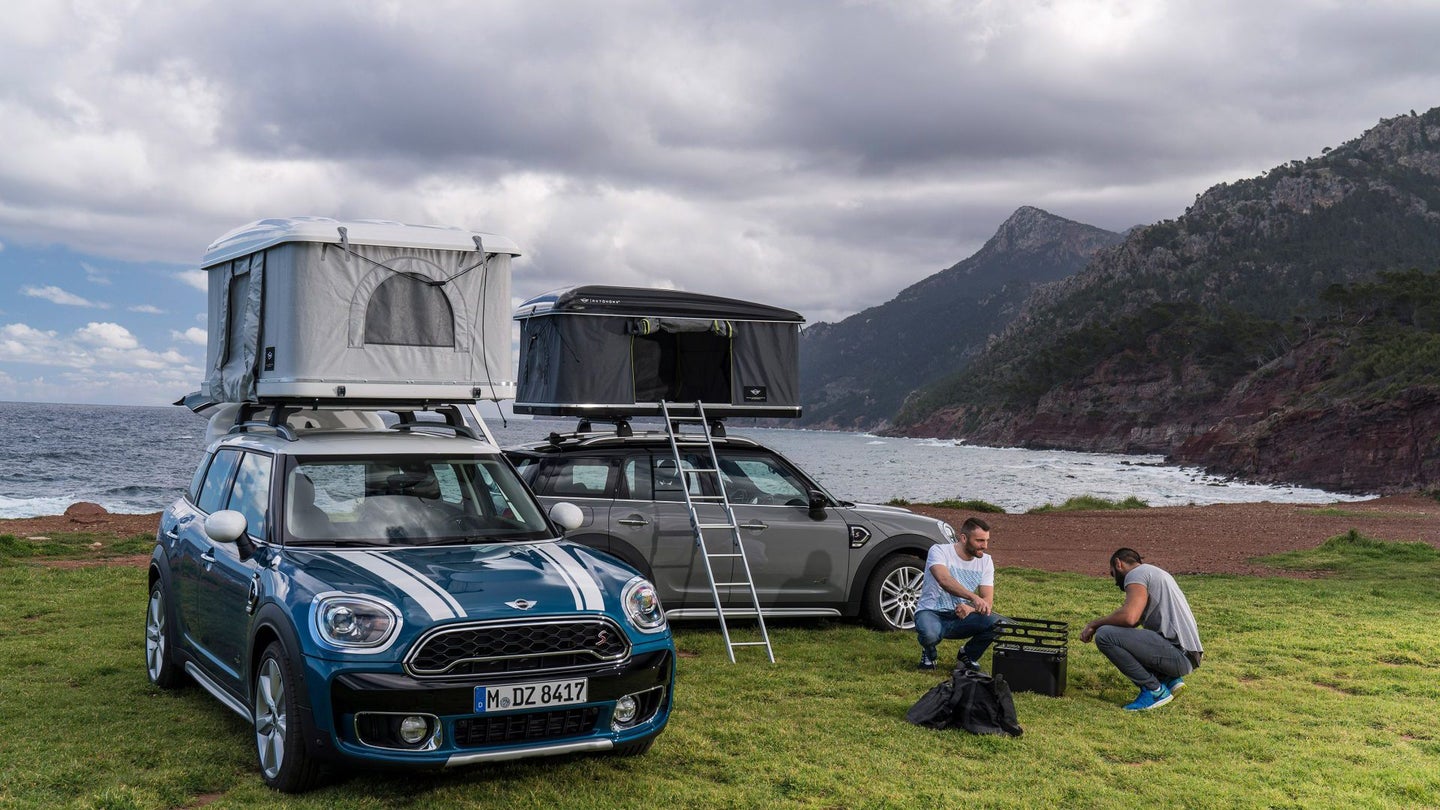 BMW, Autohome Partnership Lets You Go Camping Atop a Mini Countryman