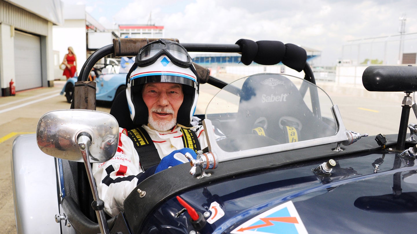Patrick Stewart to Race in Silverstone Classic