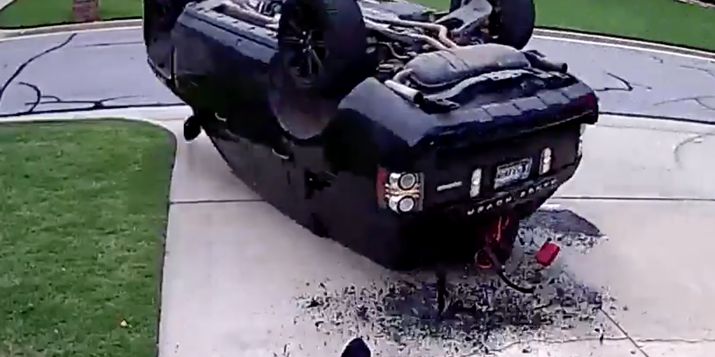 Watch a Range Rover Flip Over During a Sad J-Turn Attempt