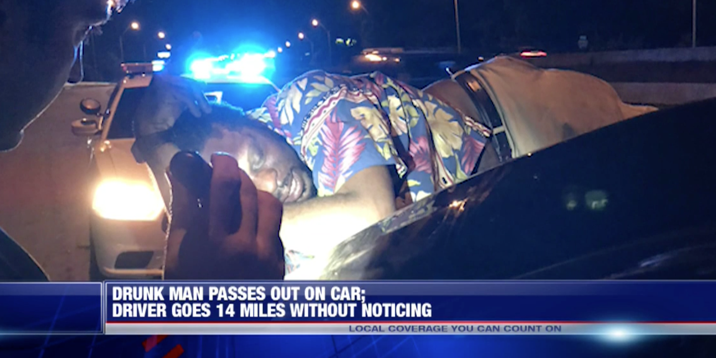 Unconscious Drunk Man Rides 14 Miles on Oblivious Driver&#8217;s Trunk