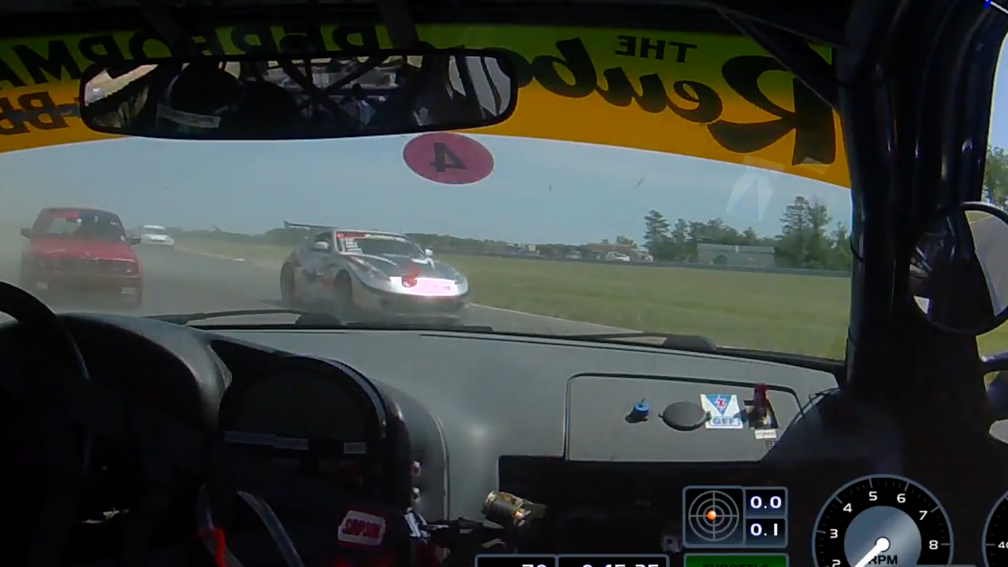 Watch a Racer Lose Control When a Wheel Flies Off His BMW E36 3 Series Race Car