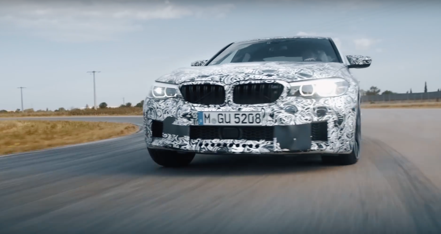 Watch The Upcoming All-Wheel-Drive 2018 BMW M5 Go Drifting