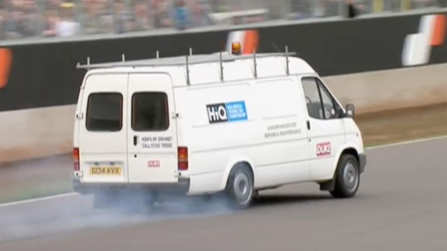Watch This Twin-Turbocharged V6 Ford Transit Van Hits 170 MPH at Goodwood