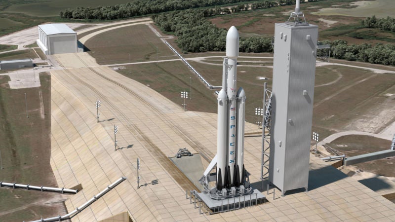 SpaceX&#8217;s Massive Falcon Heavy Can Launch 35 Dodge Demons Into Space