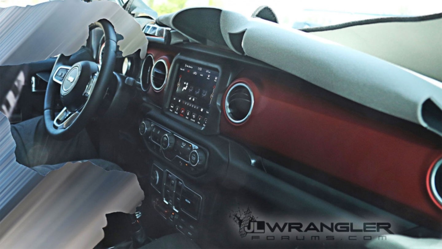 2018 Jeep Wrangler Interior Spy Shots Show Serious Redesign