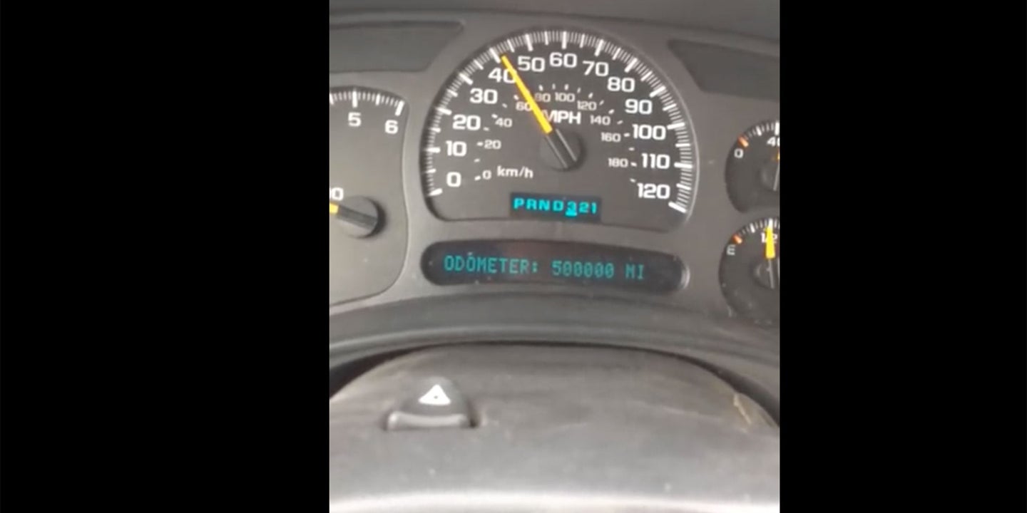 Watch This Hilarious Clip of a Chevy Silverado Hitting 500,000 Miles