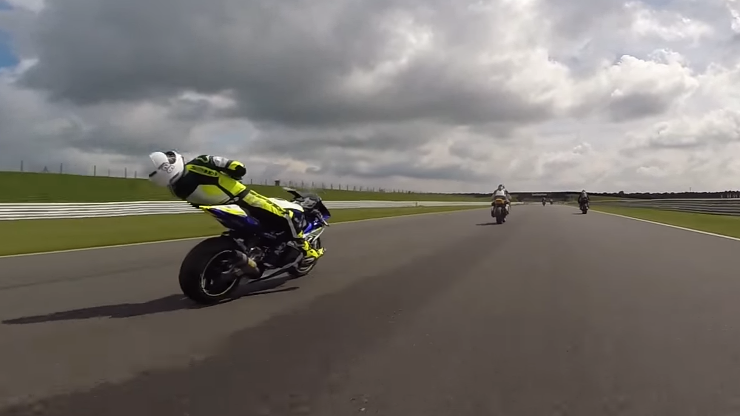 Motorcyclist Survives Being Knocked Out by Flying Bike Parts at 140 MPH