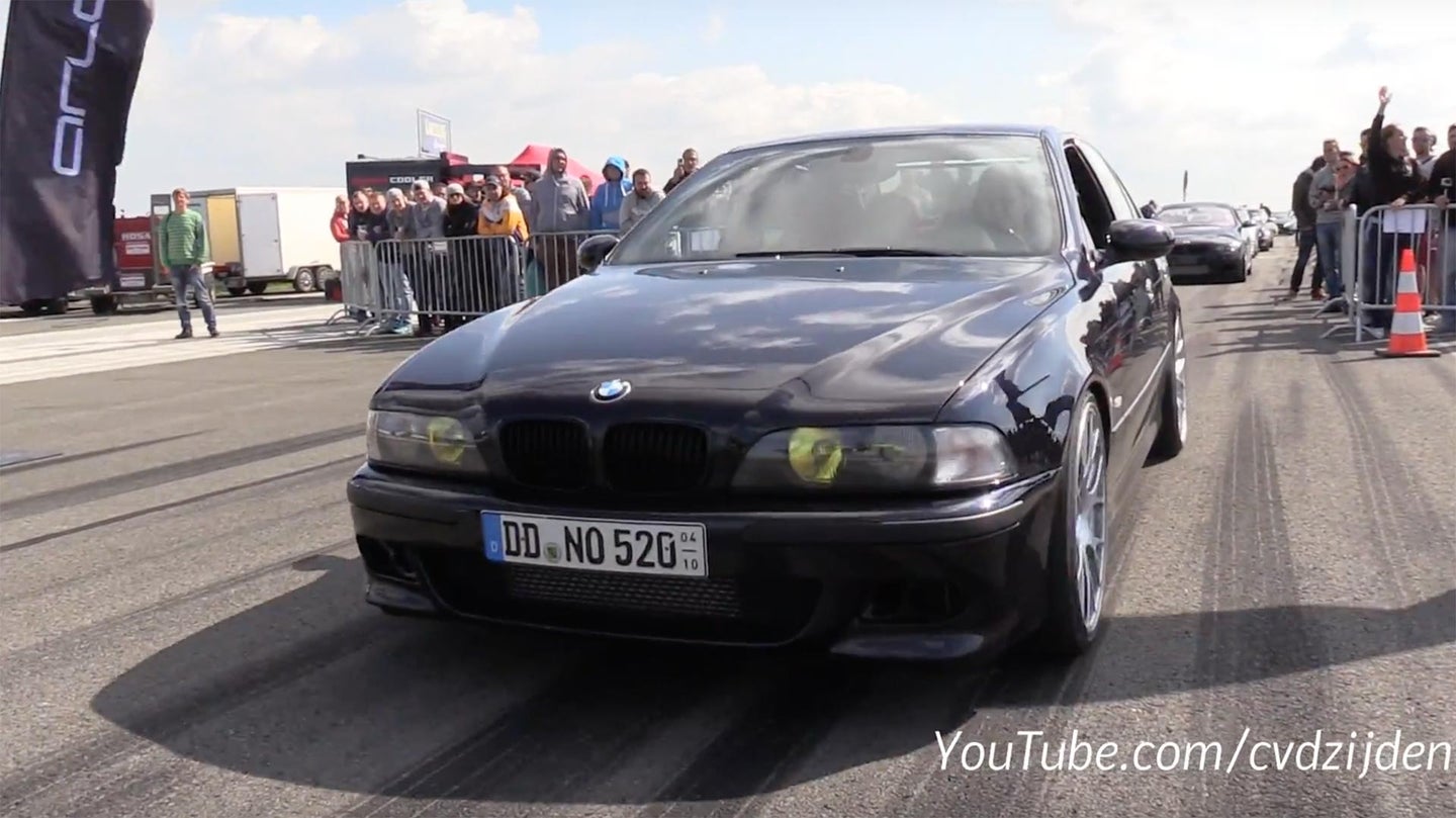 Watch This 950-Horsepower BMW E39 M5 Rip Through the Half Mile