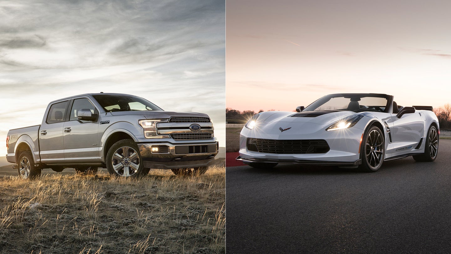 Chevy Corvette, Ford F-150 Named Among 10 Most American Cars of 2017