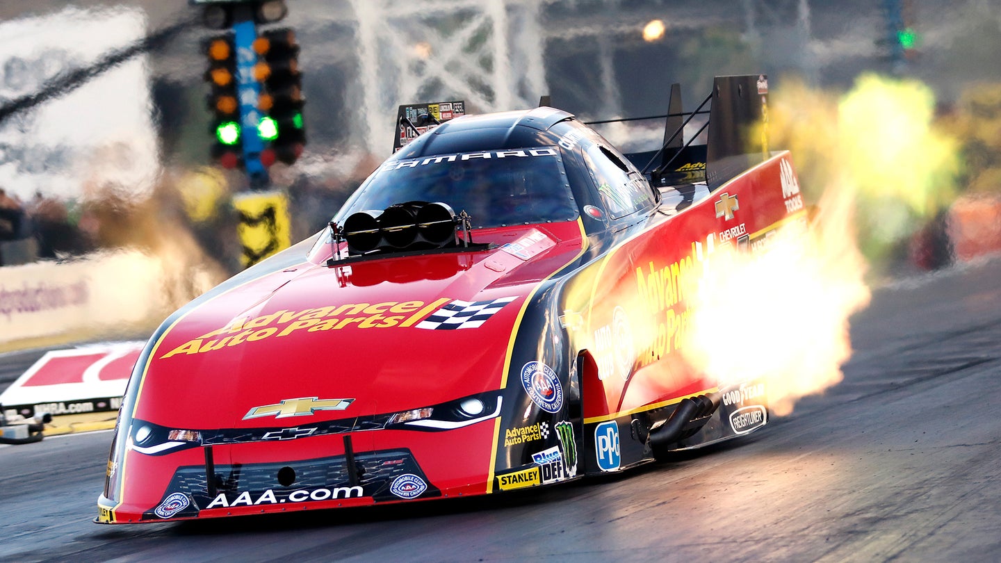 Watch Courtney Force Walk Away After Her Funny Car Blows Up