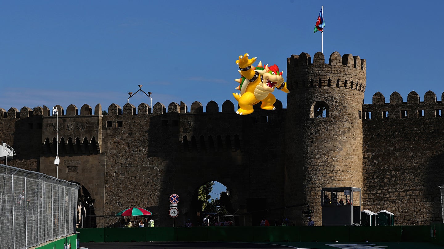 Bowser’s Castle Claims Its First Victim At Formula One Azerbaijan Grand Prix