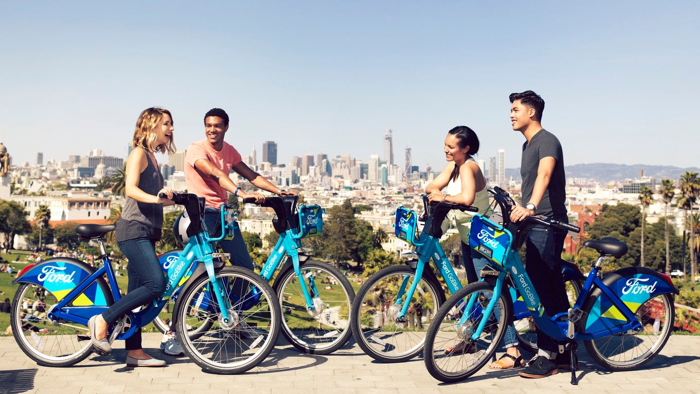 Ford Launches GoBike Bike-Sharing Service in San Francisco