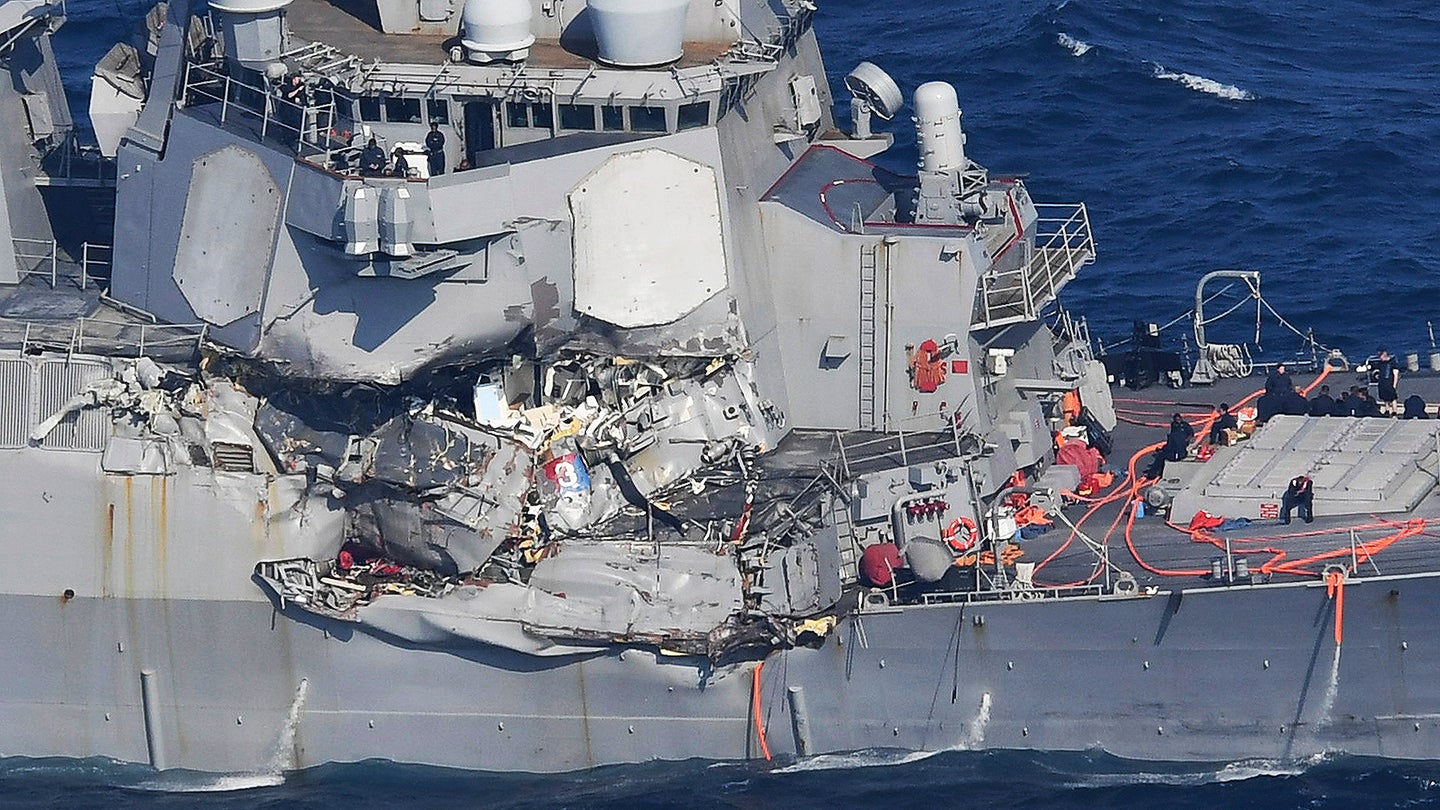 Destroyer USS Fitzgerald Badly Damaged After Collision With Merchant Vessel (Updated)