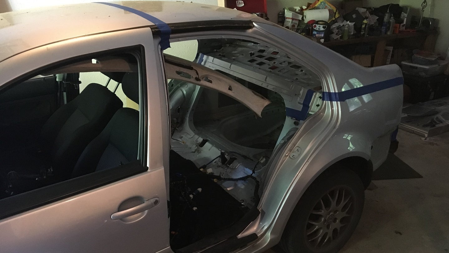 VW Jetta Smyth Ute Conversion: Dismantling, Measuring, and Marking the Cuts