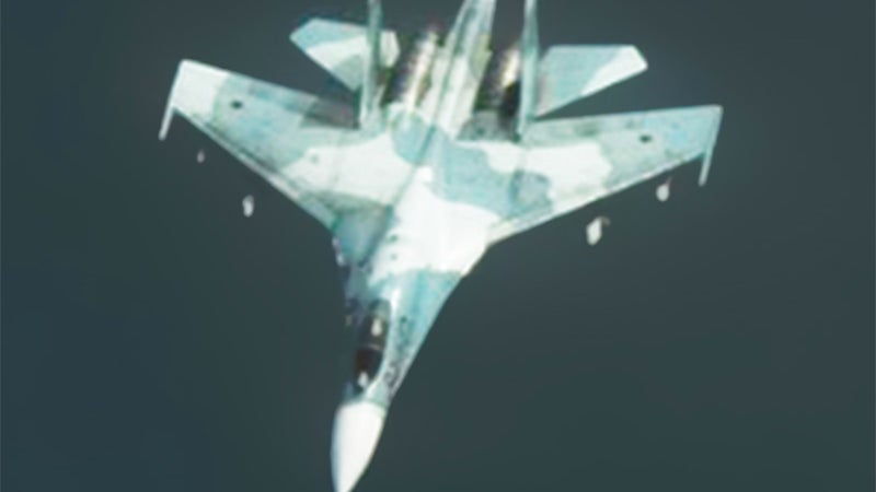 This Russian Su-27 Pulled Off The Ultimate Photo Bomb On U.S. Bombers