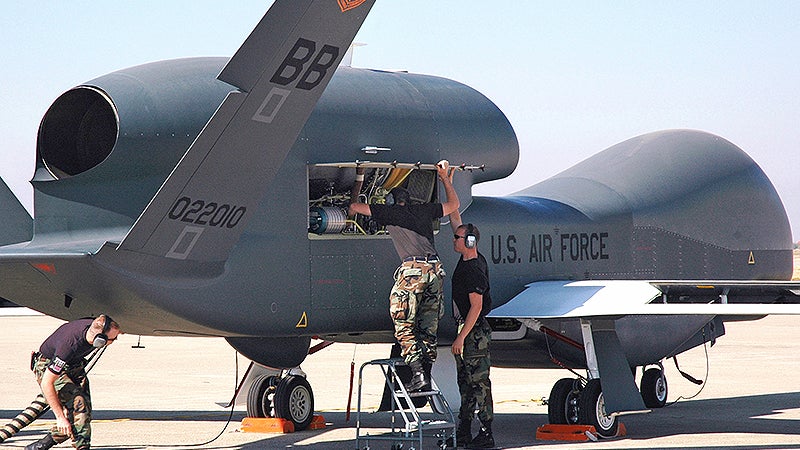 U.S. Air Force RQ-4 Global Hawk Drone Crashes in California
