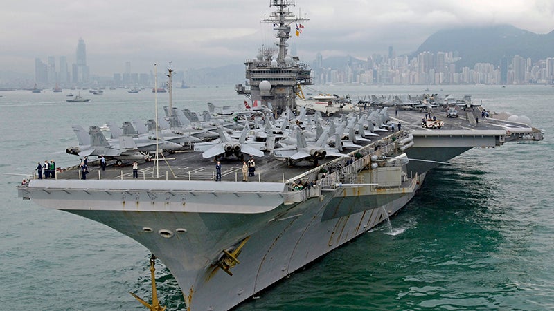 US Navy Looking At Bringing Retired Carrier USS Kitty Hawk Out Of Mothballs