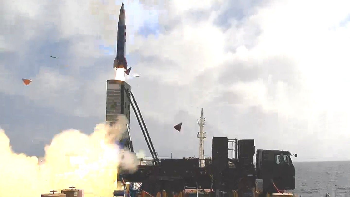 Israel Just Launched A Containerized Ballistic Missile From The Deck Of A Ship