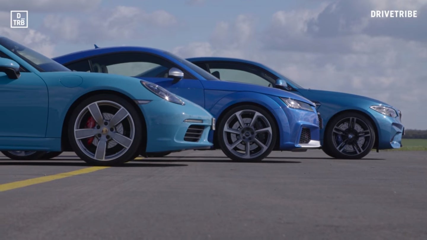 Porsche’s 718 Cayman Takes On Audi’s TT RS and BMW’s M2