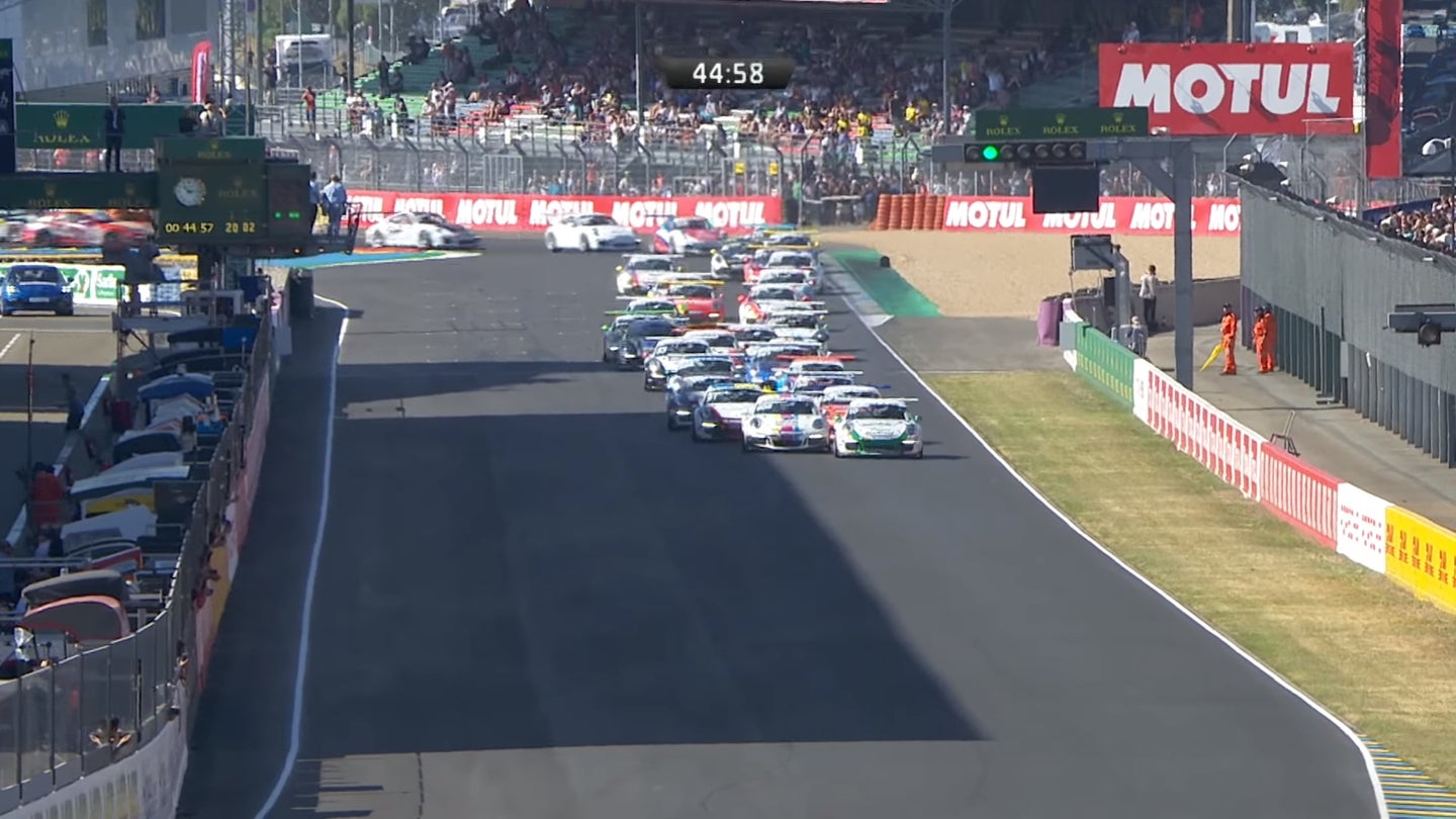You Really Need To Watch This Wild Porsche Carrera Cup Race At Le Mans