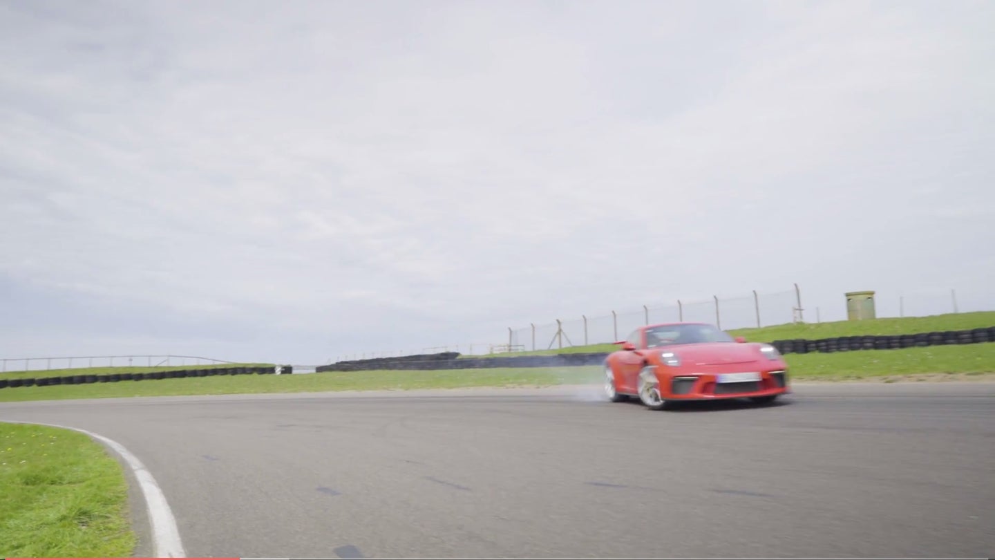 Chris Harris Skids A Porsche 991.2 GT3 At Anglesey And Loves It