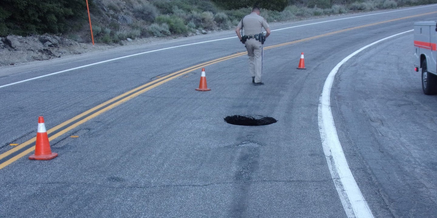 Angeles Crest Highway Closed Due to Sinkhole