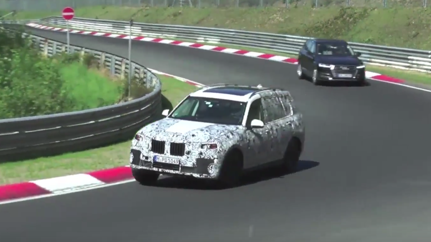 Upcoming 2018 BMW X7 Spied Testing on Nurburgring