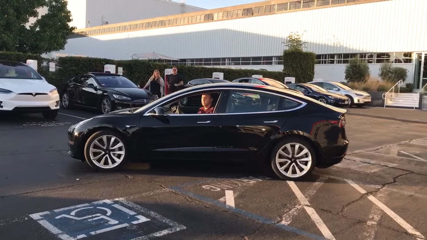 Video of First Production Tesla Model 3 Gives Best View Yet