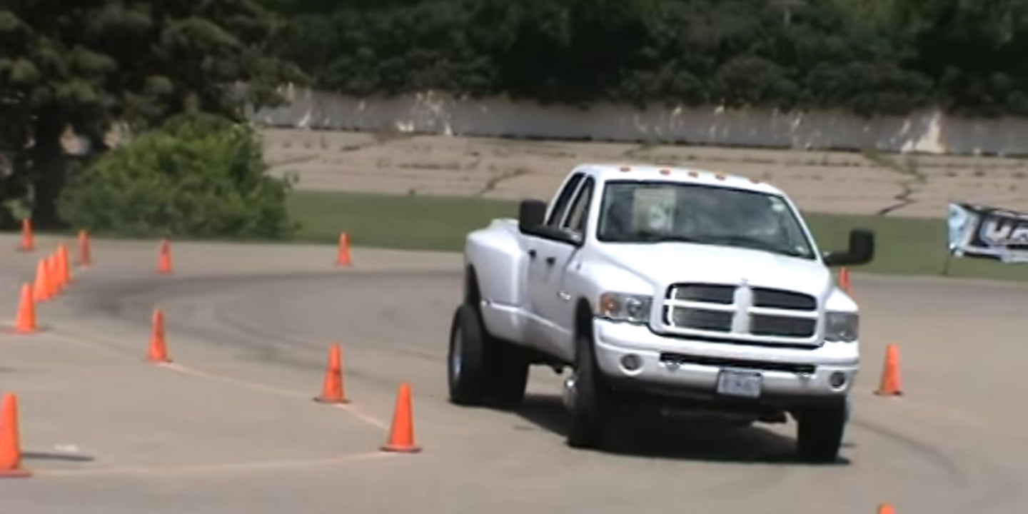Someone Took Their Dodge Ram Dually Pickup to the Autocross