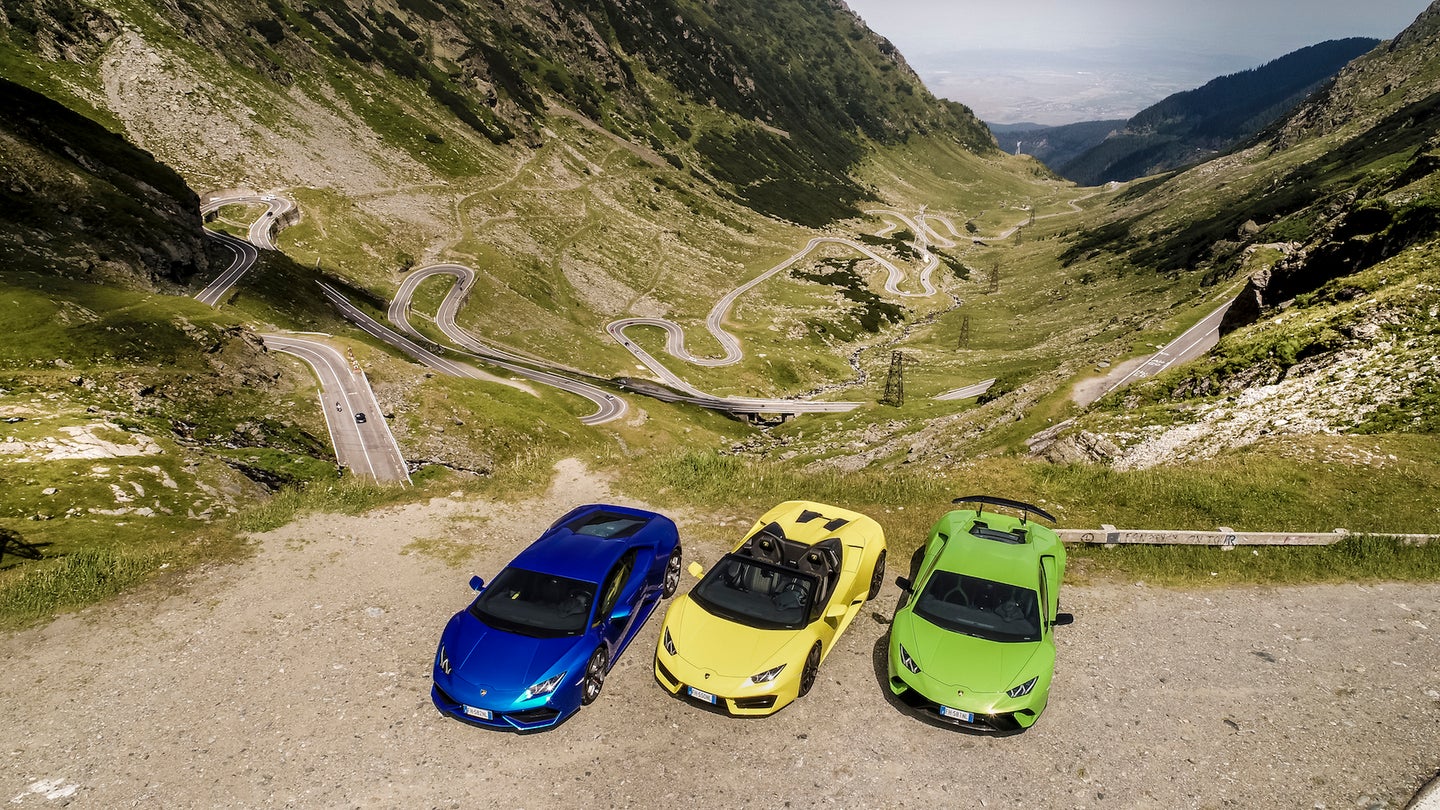 Lamborghini Huracans Conquering Transylvania’s Prettiest Road Is Photographic Perfection