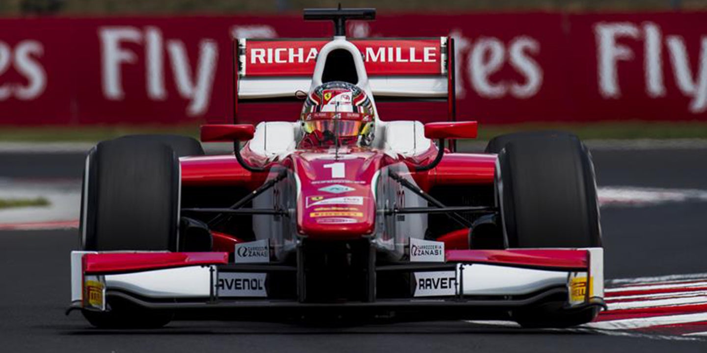 Charles Leclerc Goes From 19th to 4th In Hungarian Formula 2 Feature Race