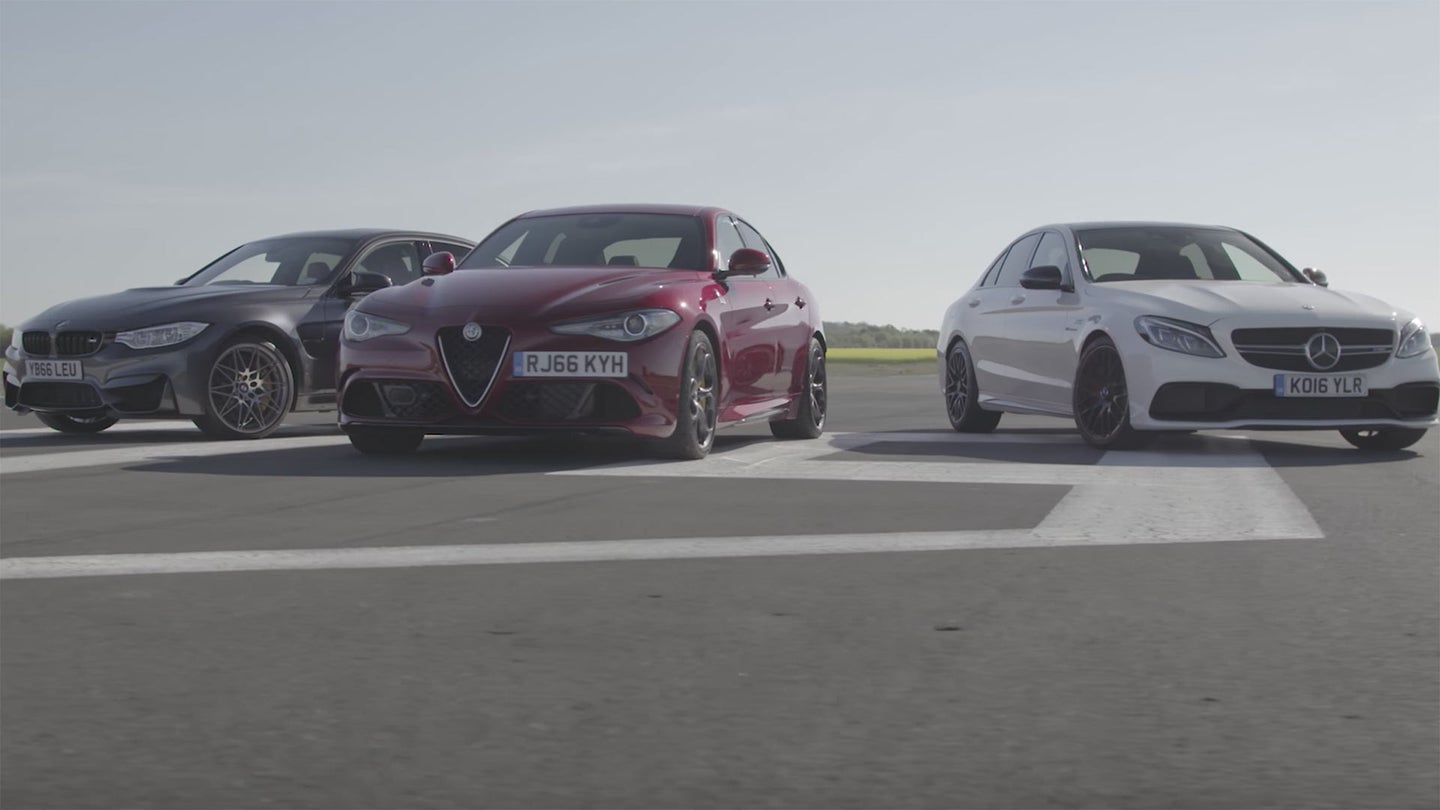 Watch This Alfa Romeo Giulia Quadrifoglio Blow Through 150 mph.