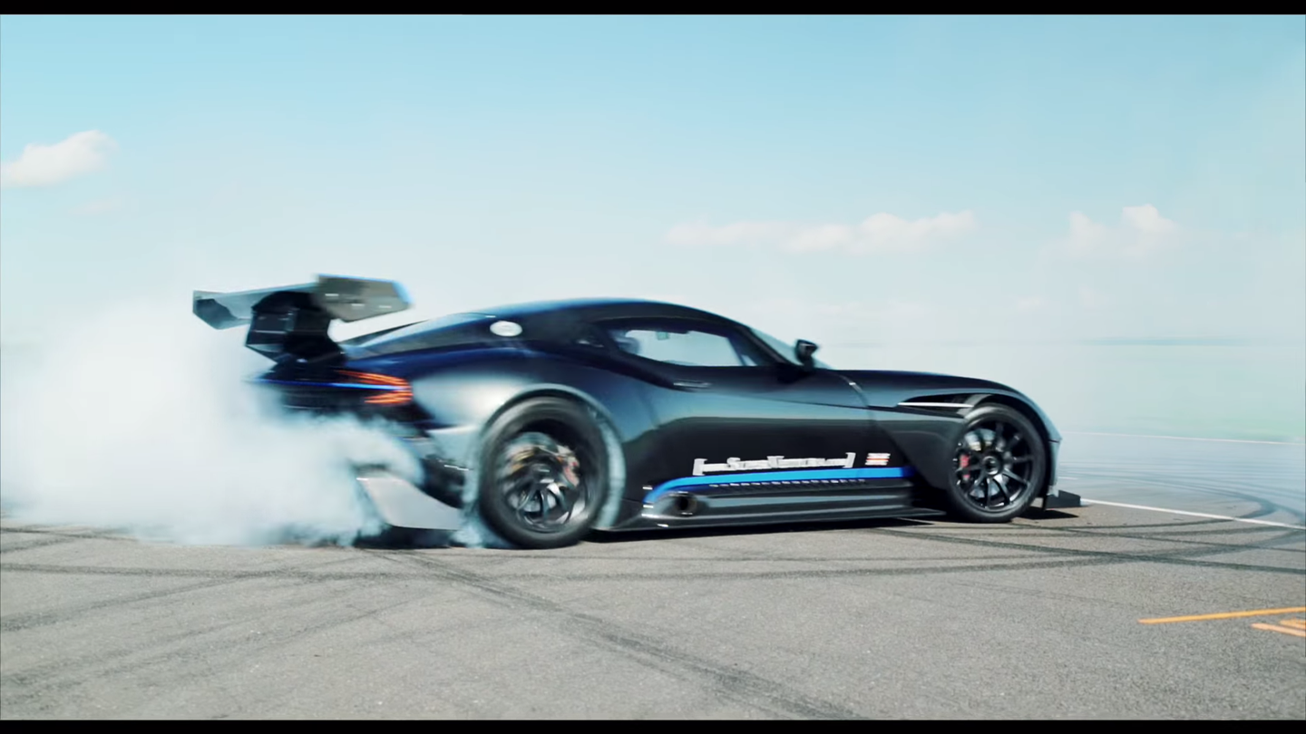 Watch and Listen to an Aston Martin Vulcan Get Thrashed at Anglesey