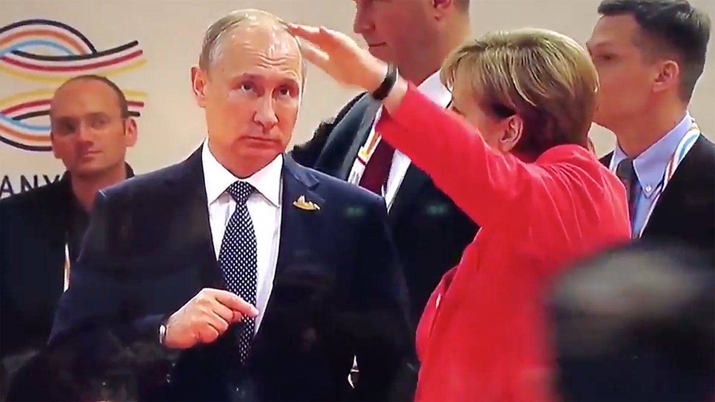 Putin And Merkel Are Having A Blast Talking Ballistic Missiles At The G20