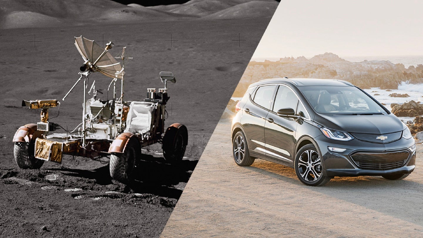 On Moon Landing Anniversary, Chevrolet Compares the Bolt to NASA’s Lunar Rover