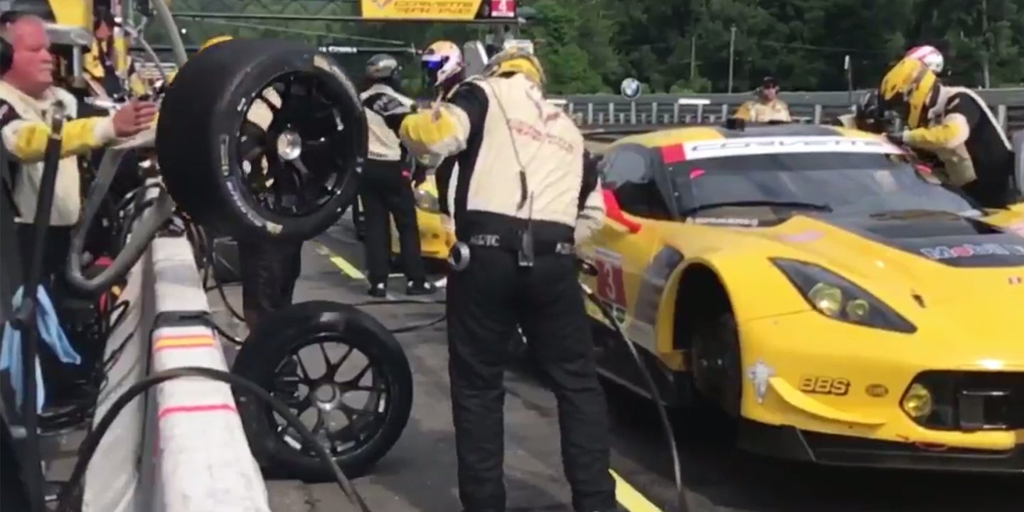 Corvette Racing Is Getting The Job Done In the Pits At Lime Rock Park