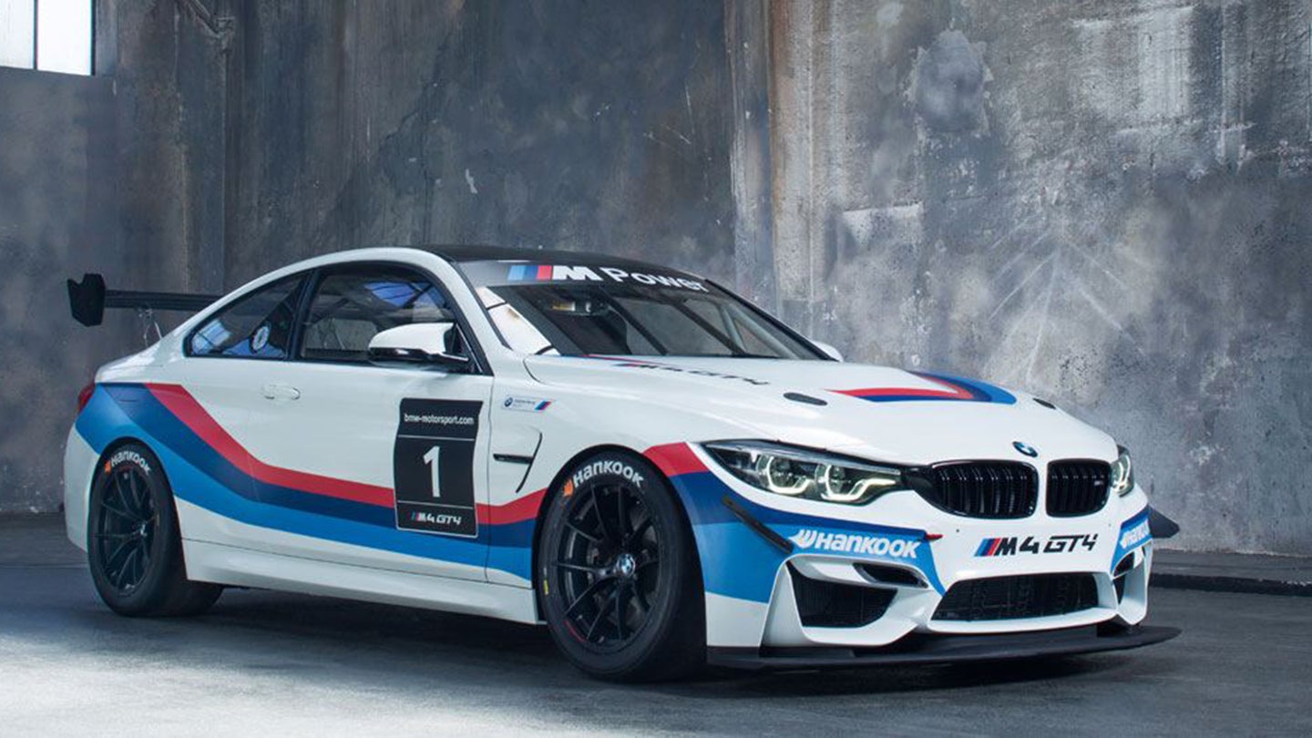 BMW to Bring M4 GT4 Race Car to Continental Tire SportsCar Challenge in 2018