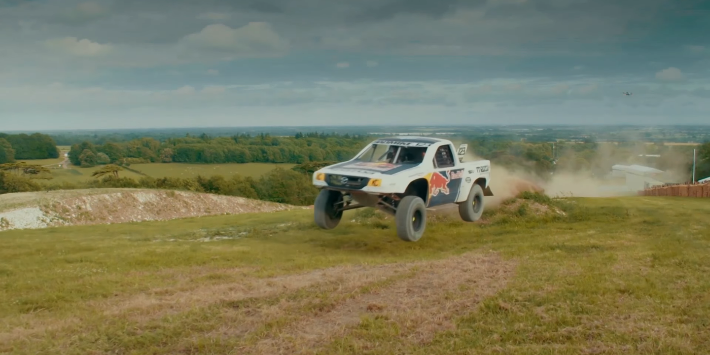 Watch Red Bull’s Mad Mike Drift Around Goodwood in this Wacky Tour
