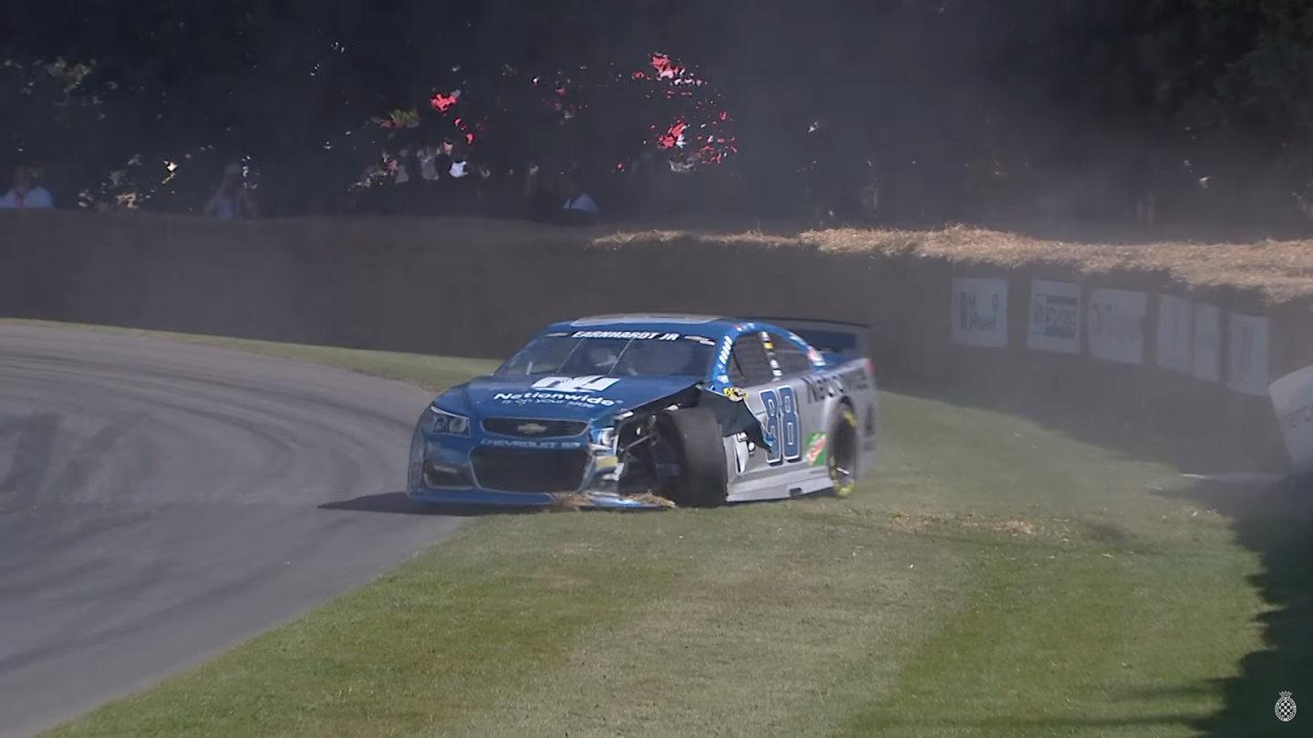 Watch a NASCAR Crash at Goodwood Festival of Speed