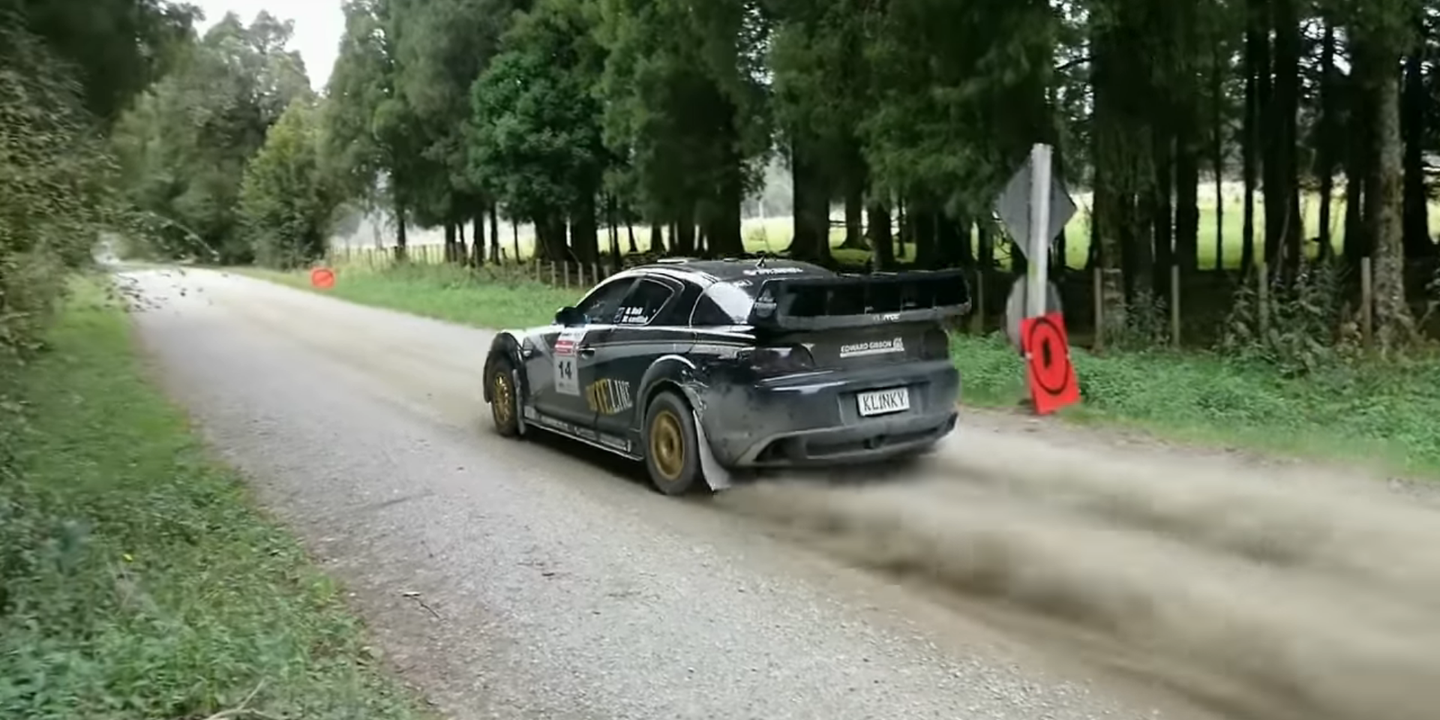 Listen to this 3-Rotor Mazda RX-8 Rally Car Sing
