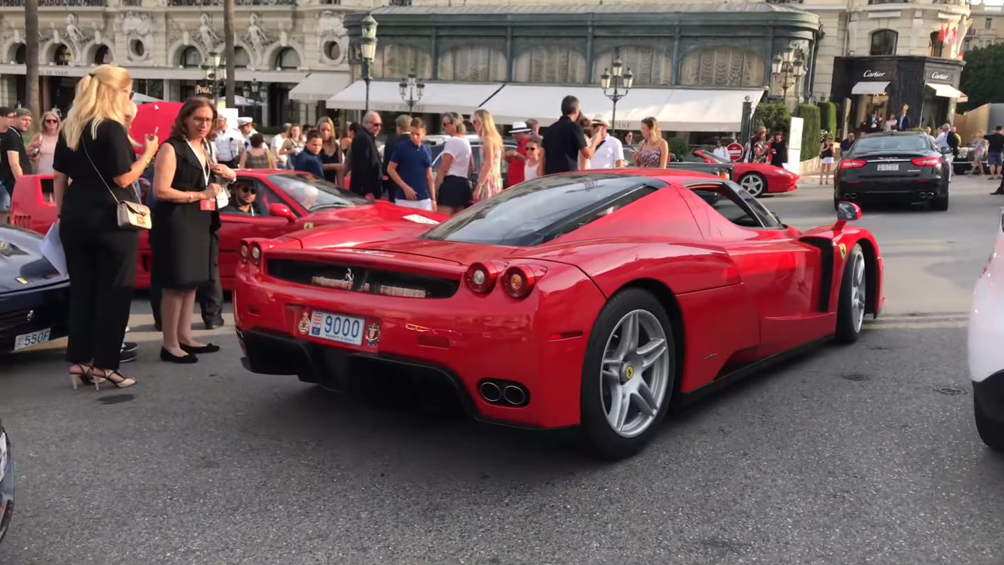 Watch an Army of Ferraris Take Over Monaco