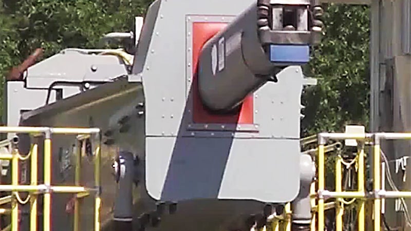 Watch The Navy&#8217;s Electromagnetic Railgun&#8217;s Autoloader Feed A Multi-Shot Salvo