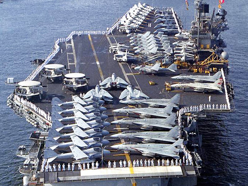 The USS Ranger Sailed With A Unique “Grumman Air Wing” In The Mid 1980s