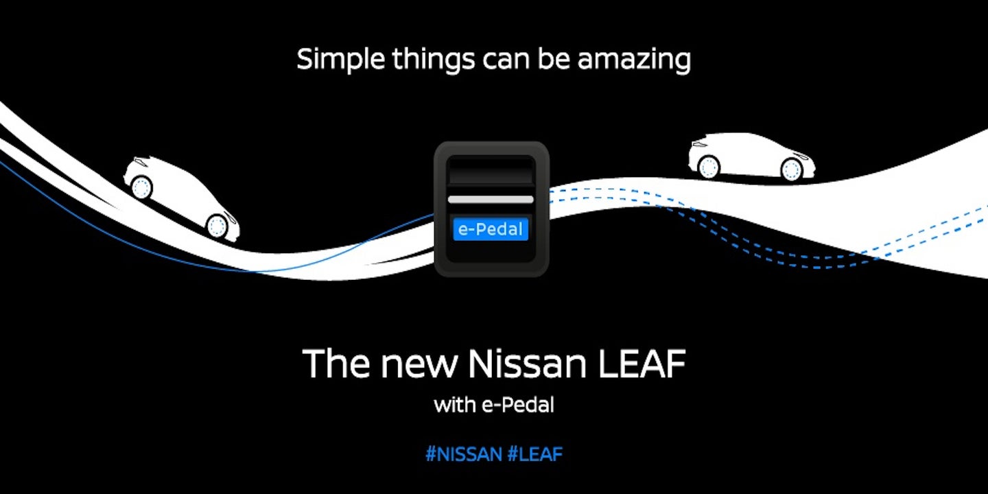 2018 Nissan Leaf’s e-Pedal to Enable One-Pedal Driving