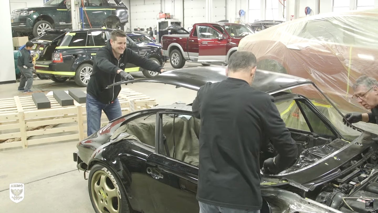 Watch This Craftsman Expertly Replace The Roof Of A Porsche 964