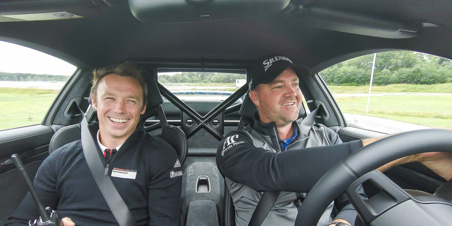 Porsche Pro Patrick Pilet and Golf Pro Peter Hanson Teach Each Other How to Drive