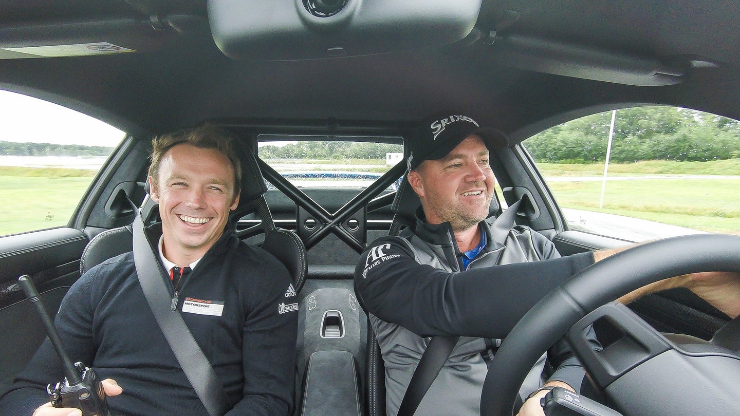 Porsche Pro Patrick Pilet and Golf Pro Peter Hanson Teach Each Other How to Drive
